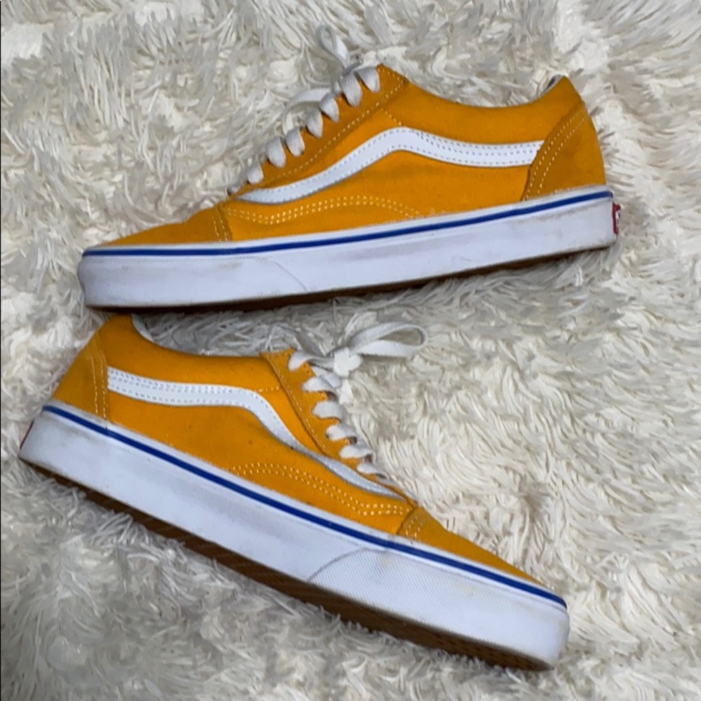 yellow vans women’s 8